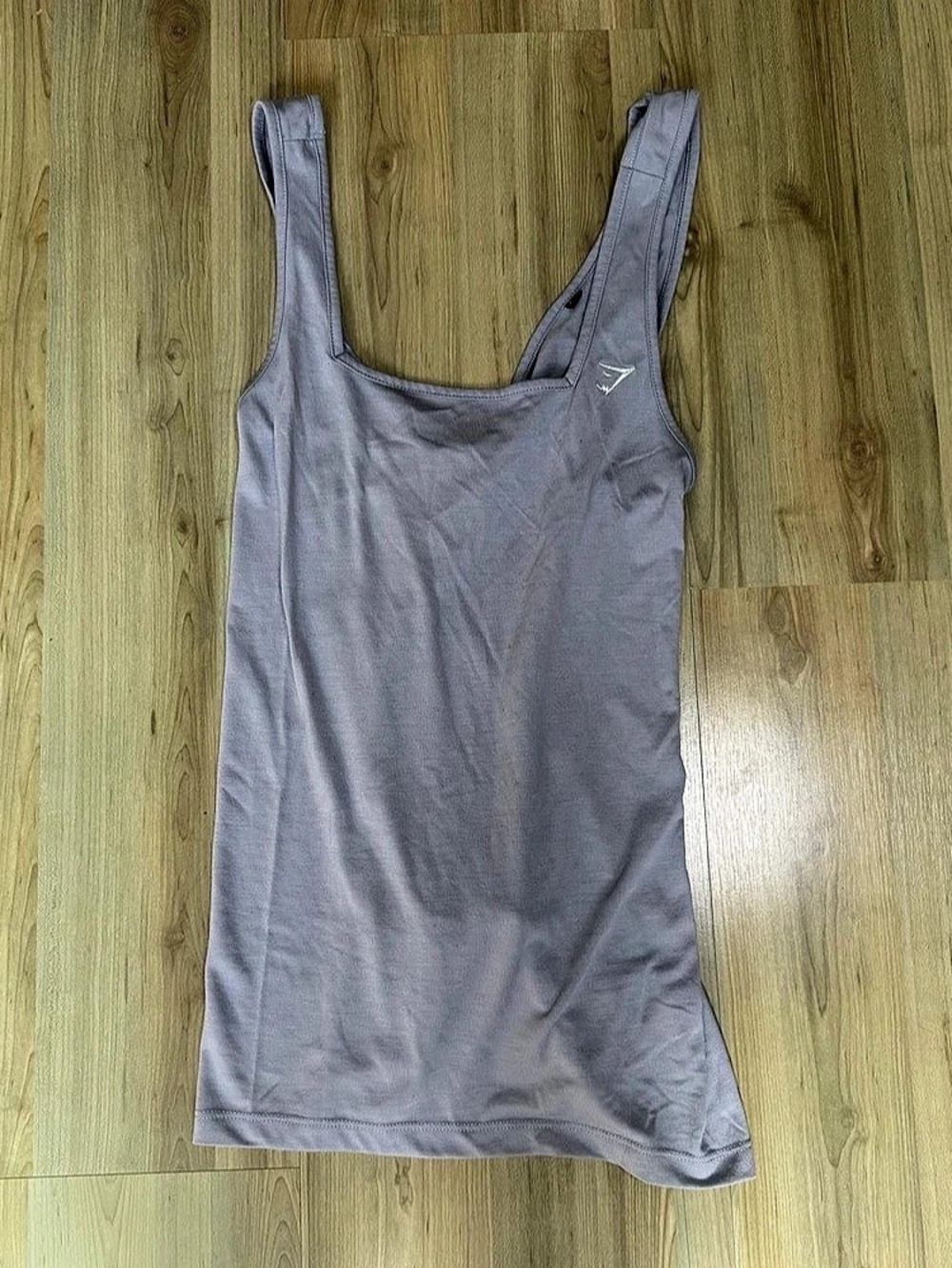 Gymshark Twisted Open Back Tank Gray Size Small with Embroidered logo